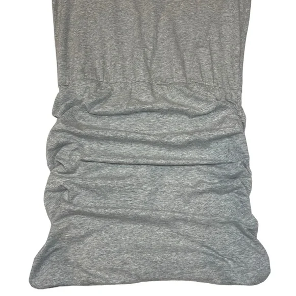 Cabi Everyday Mini Dress Ruched Crew Neck Gray Sleevless Tank Stretch Size Small - Picture 10 of 15